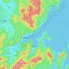 Topografische kaart Miyazu, hoogte, reliëf