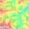 Topografische kaart Munilla, hoogte, reliëf