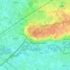Topografische kaart Waasmunster, hoogte, reliëf