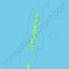 Topografische kaart Andaman Islands, hoogte, reliëf