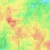 Topografische kaart Chevy Chase, hoogte, reliëf