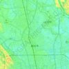 Topografische kaart Koshigaya, hoogte, reliëf