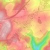 Topografische kaart Wolken, hoogte, reliëf