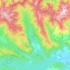 Topografische kaart Vinuesa, hoogte, reliëf