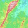 Topografische kaart Bolani, hoogte, reliëf