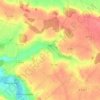 Topografische kaart Gas, hoogte, reliëf