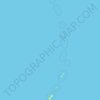 Topografische kaart Islas Marianas, hoogte, reliëf