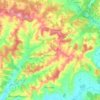 Topografische kaart Grand-Brassac, hoogte, reliëf