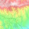 Topografische kaart Gérgal, hoogte, reliëf