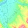 Topografische kaart Rossio ao Sul do Tejo, hoogte, reliëf