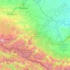 Topografische kaart Kabardino-Balkarien, hoogte, reliëf