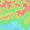 Topografische kaart Kami, hoogte, reliëf