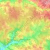 Topografische kaart Cause-de-Clérans, hoogte, reliëf