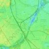 Topografische kaart Zurenborg (Berchem), hoogte, reliëf