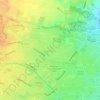 Topografische kaart Darndale, hoogte, reliëf