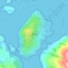 Topografische kaart Carna, hoogte, reliëf