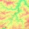 Topografische kaart Horrues, hoogte, reliëf