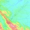 Topografische kaart Padang Lawas, hoogte, reliëf