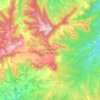 Topografische kaart Castellfollit del Boix, hoogte, reliëf
