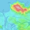 Topografische kaart Ipar-Ekialdea, hoogte, reliëf