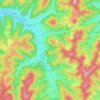 Topografische kaart 77960, hoogte, reliëf