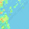 Topografische kaart Long Island, hoogte, reliëf