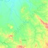 Topografische kaart Jussara, hoogte, reliëf
