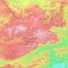 Topografische kaart Communauté de communes des Monts de Lacaune et de la Montagne du Haut Languedoc, hoogte, reliëf