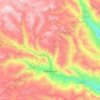 Topografische kaart Palcamayo, hoogte, reliëf