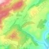 Topografische kaart Cepeda, hoogte, reliëf