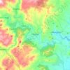 Topografische kaart Fanzara, hoogte, reliëf