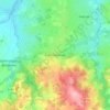 Topografische kaart Colondannes, hoogte, reliëf