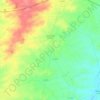 Topografische kaart Cuenca de Campos, hoogte, reliëf
