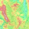 Topografische kaart Dali, hoogte, reliëf