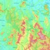 Topografische kaart Yala (provincie), hoogte, reliëf
