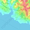 Topografische kaart Desable, hoogte, reliëf