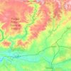 Topografische kaart Villanueva de la Reina, hoogte, reliëf