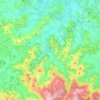 Topografische kaart Oztibarre, hoogte, reliëf