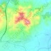 Topografische kaart Llosa de Ranes, hoogte, reliëf