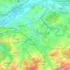 Topografische kaart 58640, hoogte, reliëf