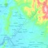 Topografische kaart Piddig, hoogte, reliëf
