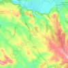 Topografische kaart Vénès, hoogte, reliëf