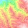 Topografische kaart Huangáscar, hoogte, reliëf