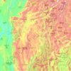 Topografische kaart Shan State, hoogte, reliëf