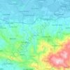 Topografische kaart Canóvanas, hoogte, reliëf