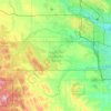 Topografische kaart Tsuut'ina Nation, hoogte, reliëf