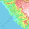 Topografische kaart Gazipaşa, hoogte, reliëf