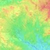 Topografische kaart Wharton State Forest, hoogte, reliëf