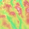 Topografische kaart Laggan, hoogte, reliëf
