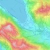 Topografische kaart Arth, hoogte, reliëf